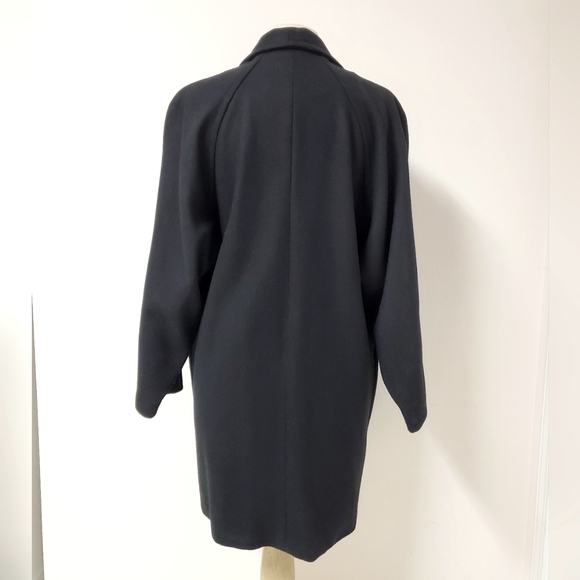 Vintage 80s Black Winter Coat - Picture 3 of 5